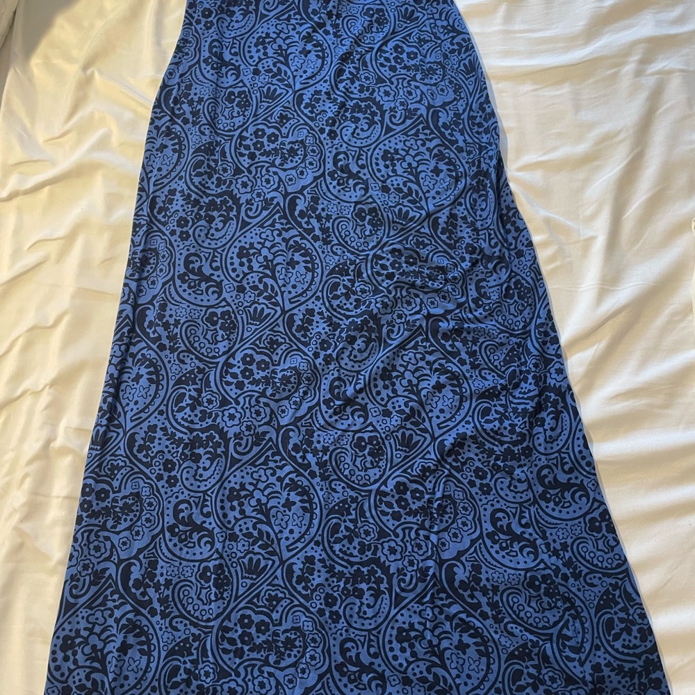 Boden Blue Maxi A-Line Skirt for Cocktail